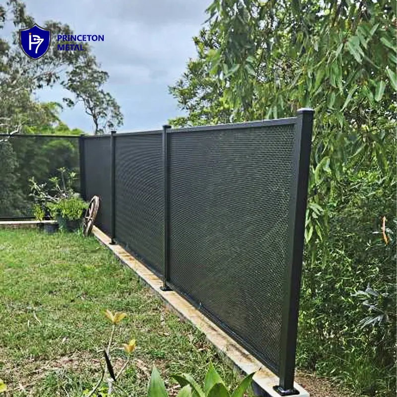 Project metal fencing screen AUS perf fencing perforated aluminium pool fence panel