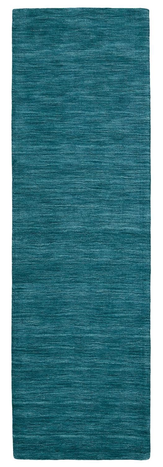 Celano Hand Woven Teal and Teal Rug by BD Fine