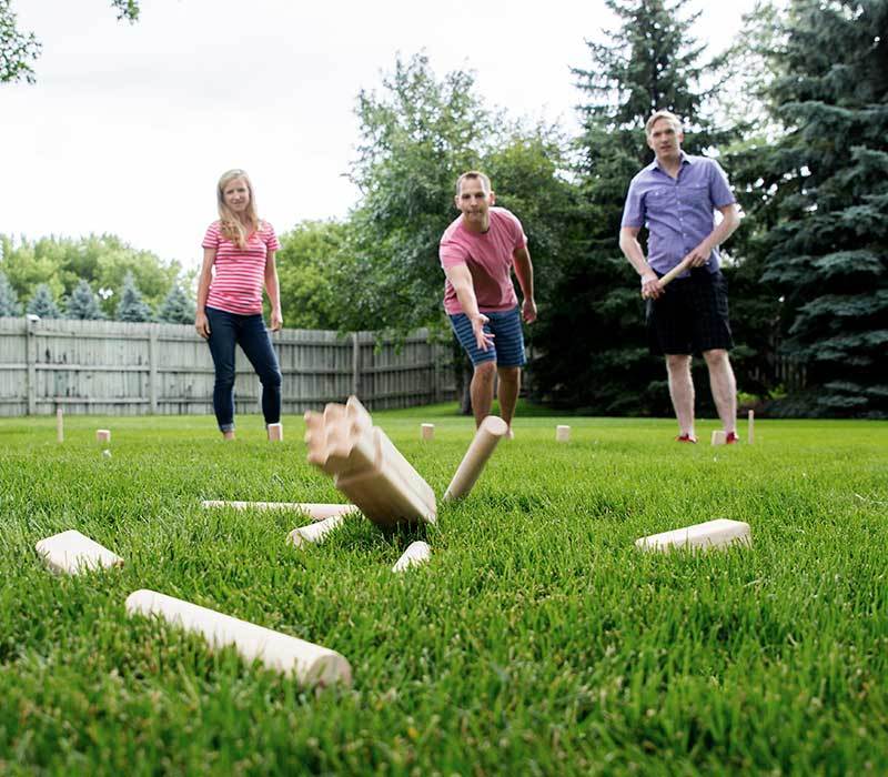 Hardwood Kubb Game Set