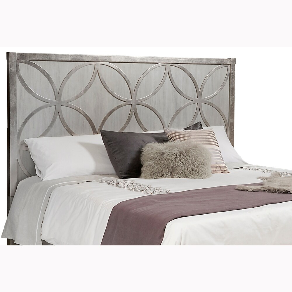 Biscayne Retro Modern Silver Leaf Headboard