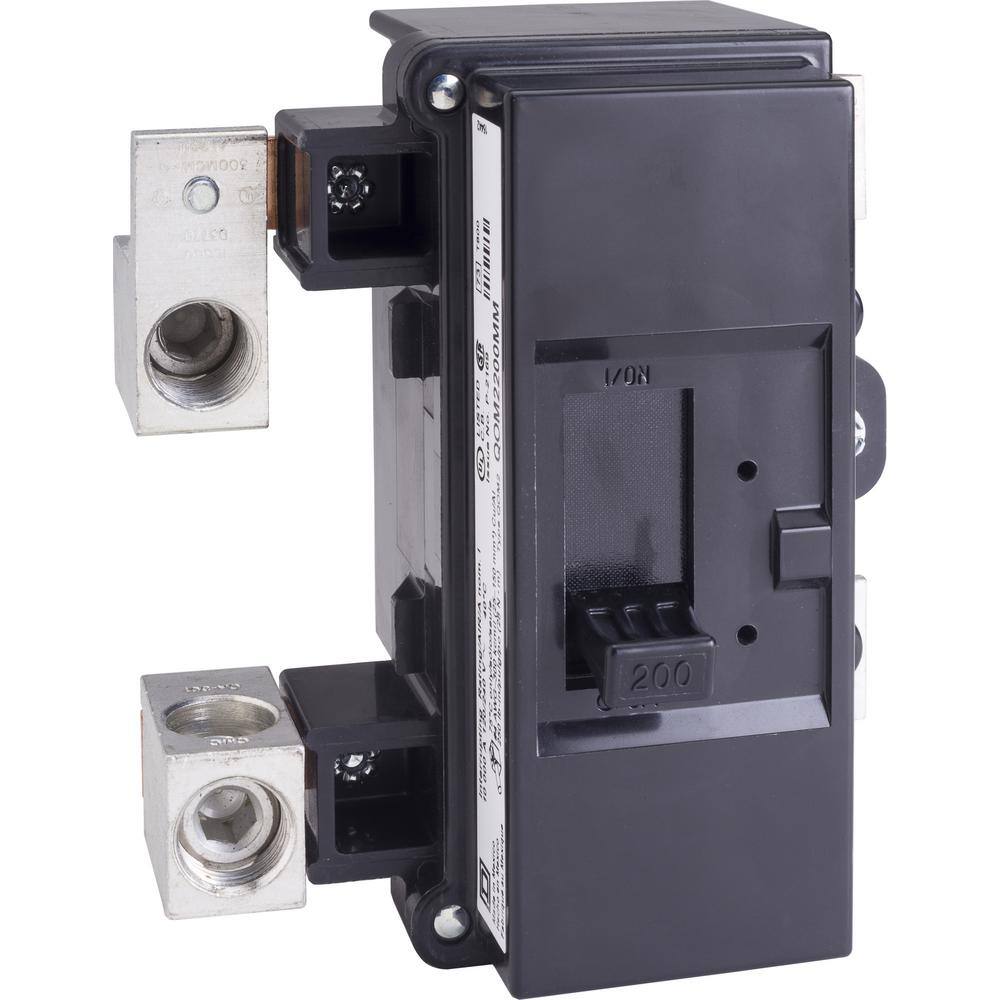 Square D QO 200 Amp 10kA 2-Pole Bolt-On QOM2 Frame Size Main Circuit Breaker QOM2200MM