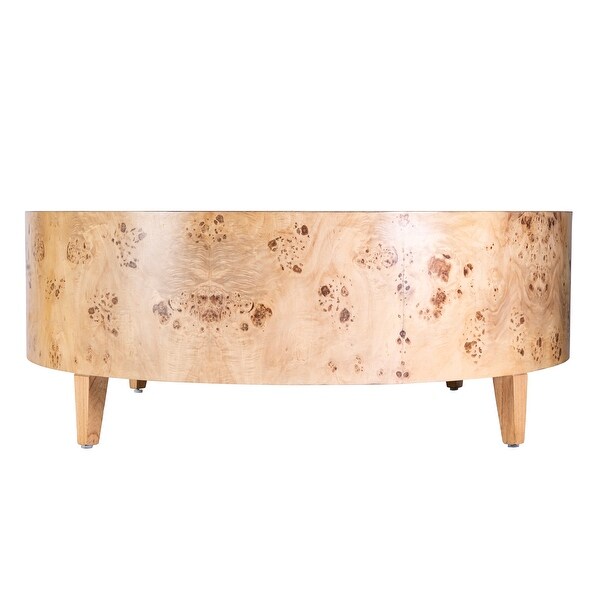 Billie Round Burl Coffee Table