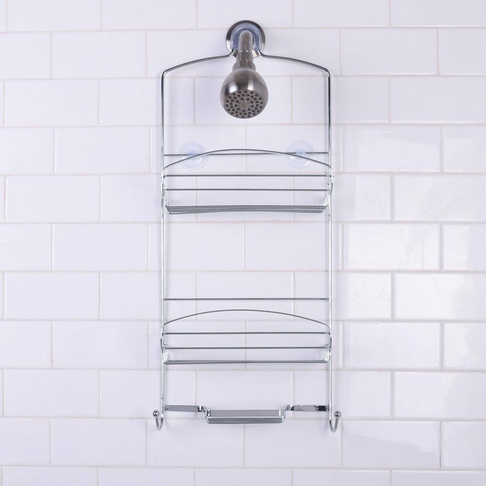 Bath Bliss Harbor Collection Deluxe Shower Caddy in Chrome 10141-CHROME