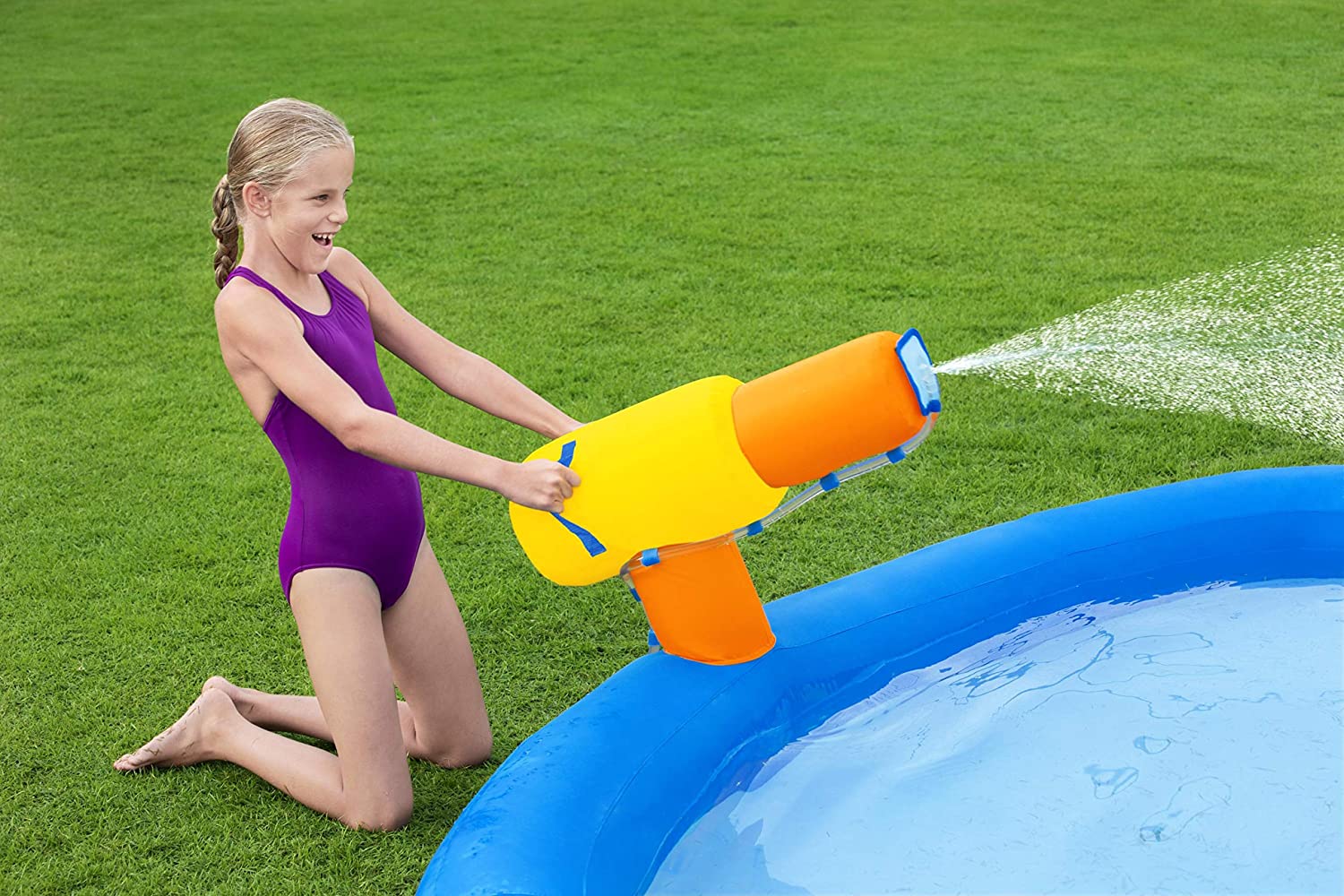 Bestway H2OGO! Mount Splashmore Kids Outdoor Inflatable Water Slide Splash Park