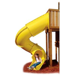 Swing-N-Slide Playsets Yellow Turbo Tube Slide NE 4405