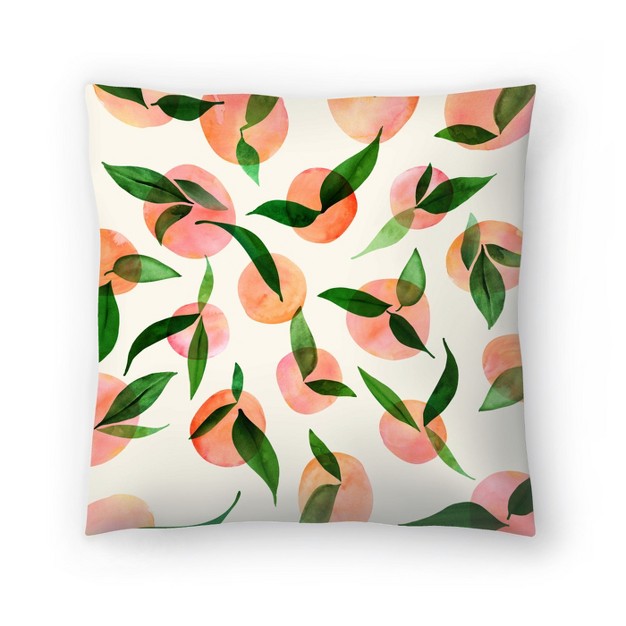 Summer Fruit Pattern By Modern Tropical Throw Pillow Americanflat Botanical