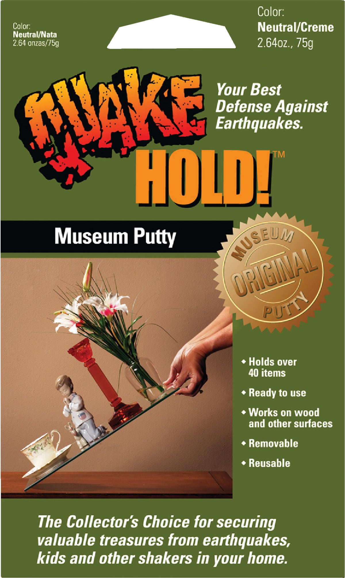 Quake Hold Anchoring Putty 2.64 Oz.