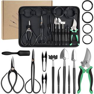 16-Piece Bonsai Tree Kit Bonsai Tool Set Succulents Kit Handmade Garden Tools Set B08TQMP2WD