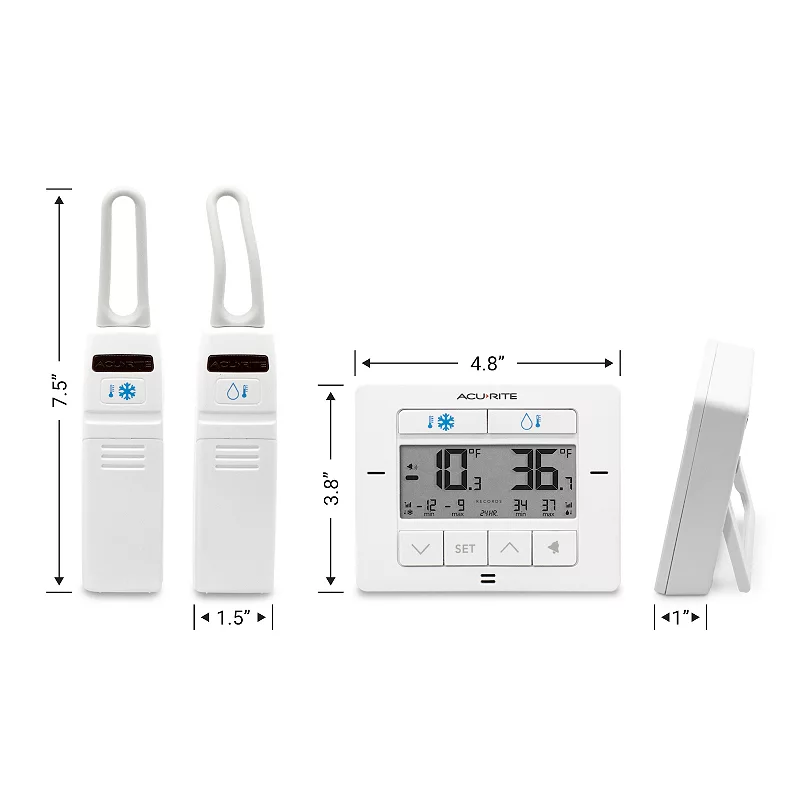 AcuRite Digital Wireless Fridge and Freezer Thermometer (00523M)