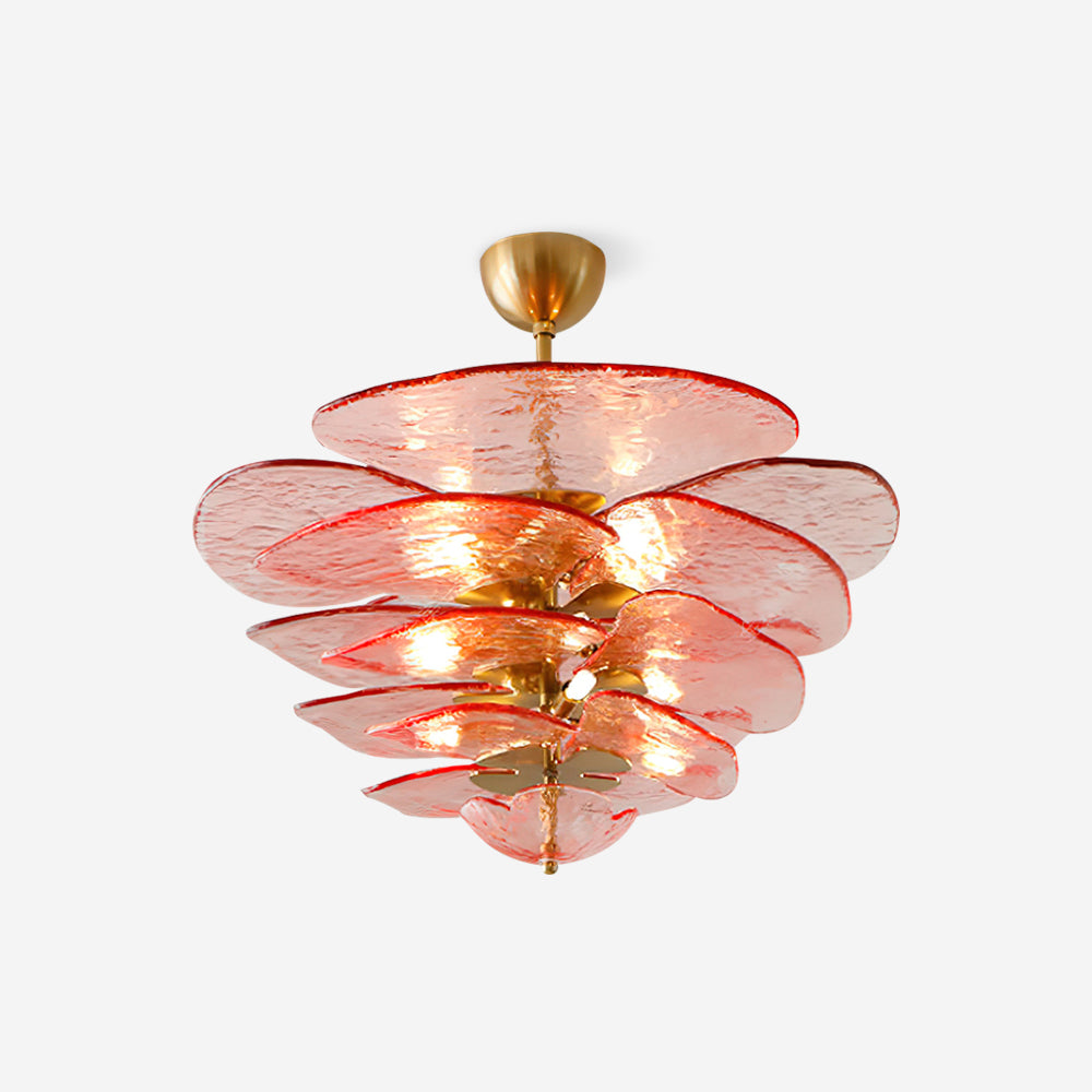 Petals Gold Murano Chandelier