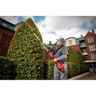 MW M18 FUEL 10 in. 18V Lithium-Ion Brushless Electric Cordless Pole Saw with String Trimmer Hedge Trimmer Edger Attachments 2825-20PS-49-16-2717-49-16-2718-49-16-27