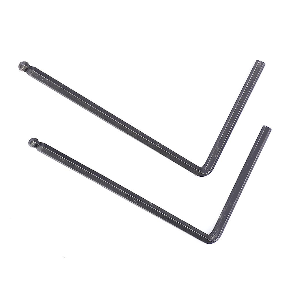 2 Pcs Truss Rod Allen Wrench Tool 4mm / 5mm Ball End For Martin Acoustic Guitar(black 5mm)