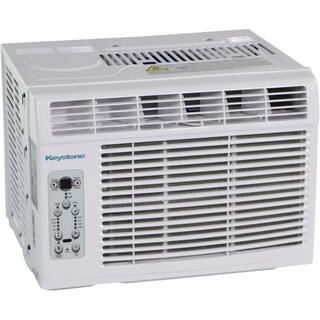 Keystone 6000 BTU Window-Mounted Air Conditioner with Follow Me LCD Remote Control in White KSTAW06BE KSTAW06BE