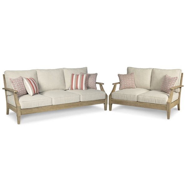 Signature Design by Ashley Clare View Beige 2Piece Outdoor Package