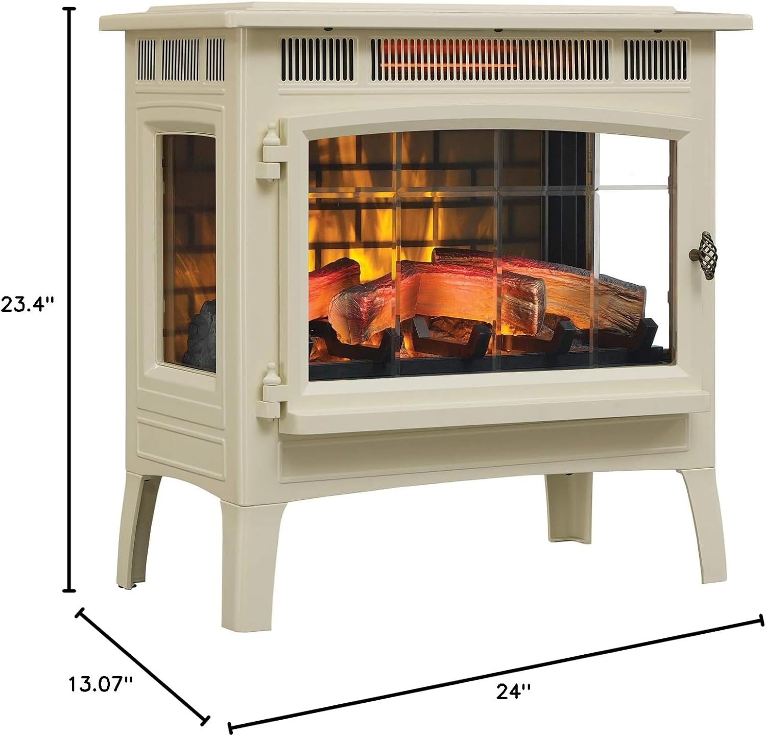 💝Last Day 70% Off✨ Electric Infrared Quartz Fireplace Stove with 3D Flame Effect