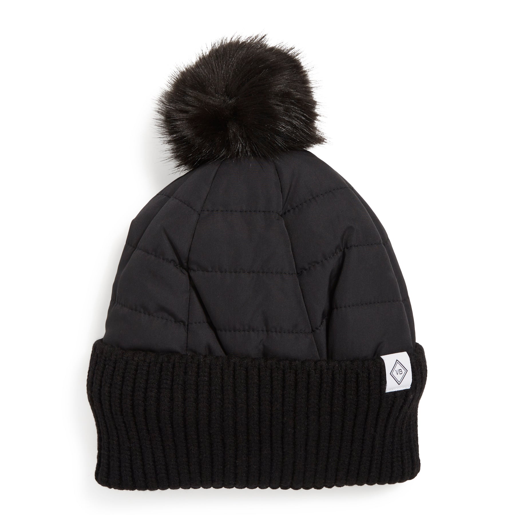 Quilted Pom Beanie