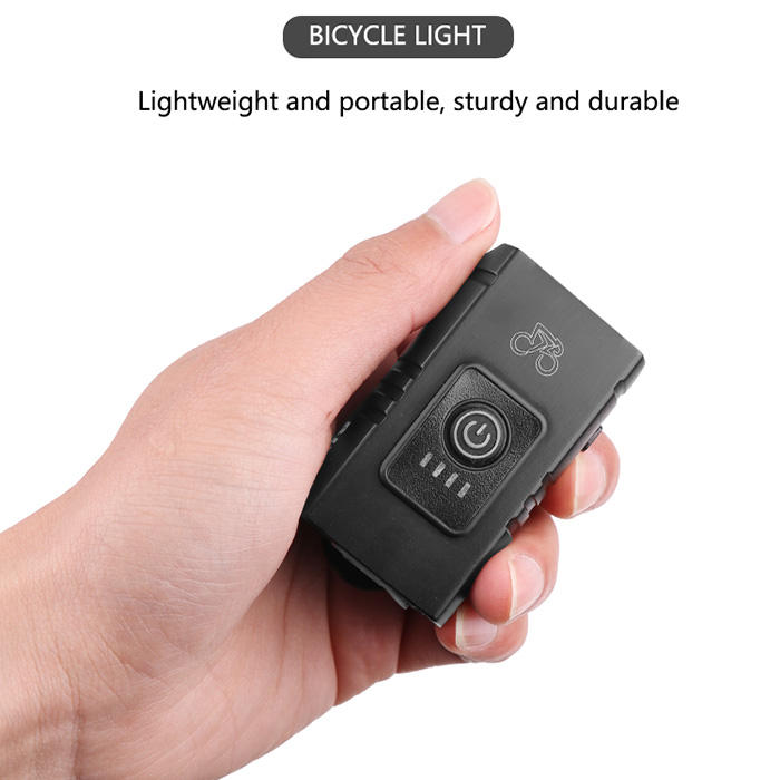 Outdoor Bicycle Equipment Cycling Riding Safety Headlight Waterproof Portable Bike Light LED Rechargeable Bicycle Front Light