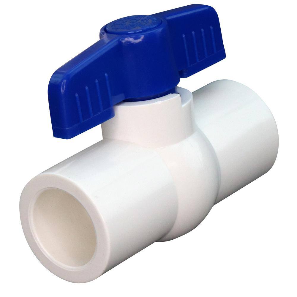 Everbilt 12 in. x 12 in. x 3 in. PVC Schedule 40 Slip x Slip Ball Valve Pro Pack (12-Pack) PVCBV1212JR