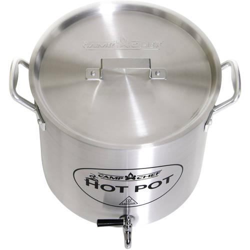 Camp Chef Aluminum Hot Water Pot， HWP20A， 20 Quart Volume， Spigot Valve