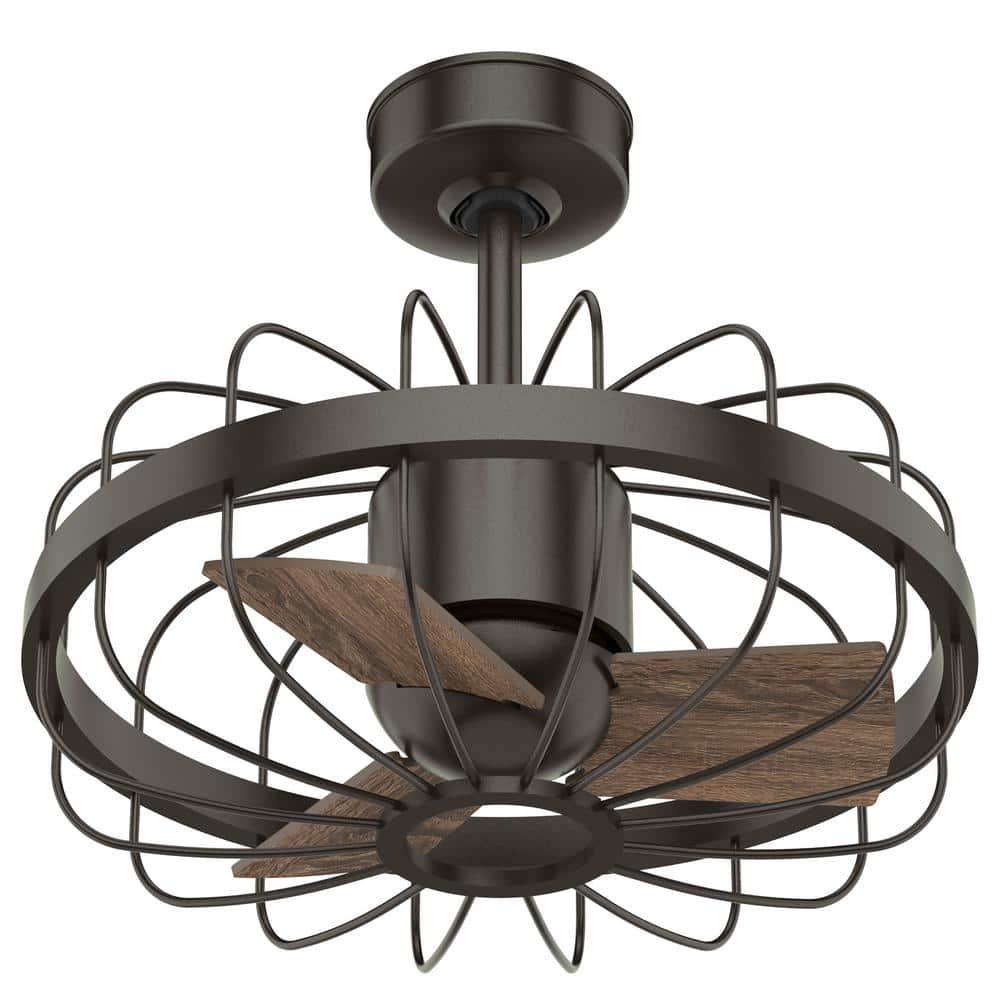 Hunter Roswell 16 in Indoor Noble Bronze Ceiling Fan with Wall Control