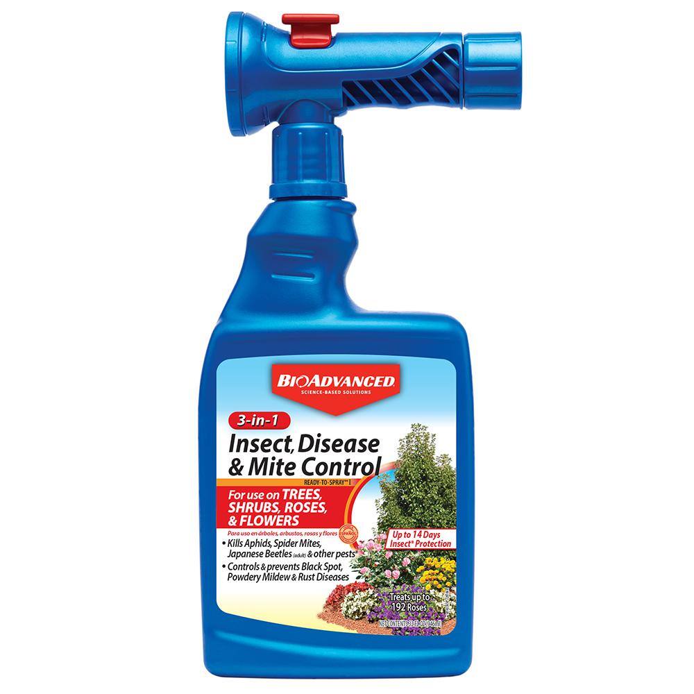 BIOADVANCED 32 oz. Ready-to-Spray 3-in-1 Insect Disease and Mite Control 708287A