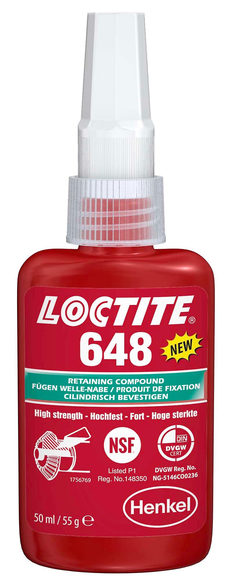 Loctite 648 Retaining Compound High Strength High Temperature 50Ml 1804416