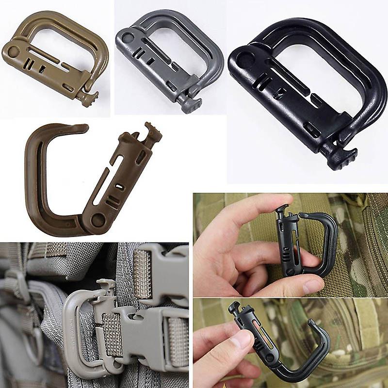 Born Pretty Dc Attach Shackle Carabiner D-ring Clip Molle Webbing Backpack Buckle Snap Lock Grimlock Camp Hike Mountain Climb Outdoor