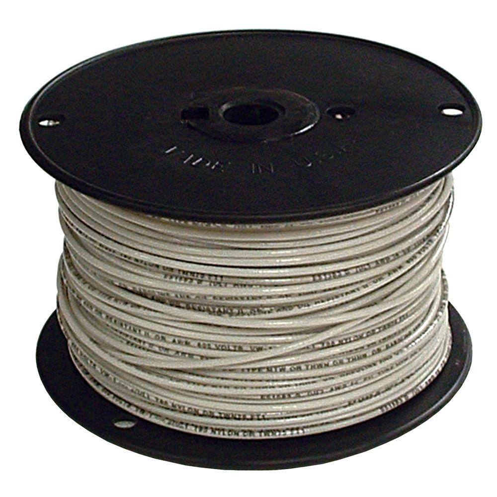 Southwire 500 ft. 2 White Stranded CU SIMpull THHN Wire 20503901