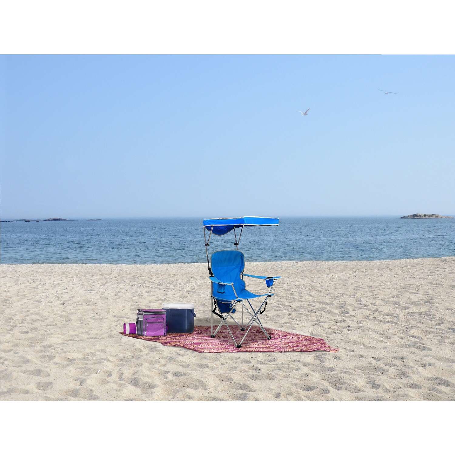 Quik Shade Royal Blue Canopy Folding Chair