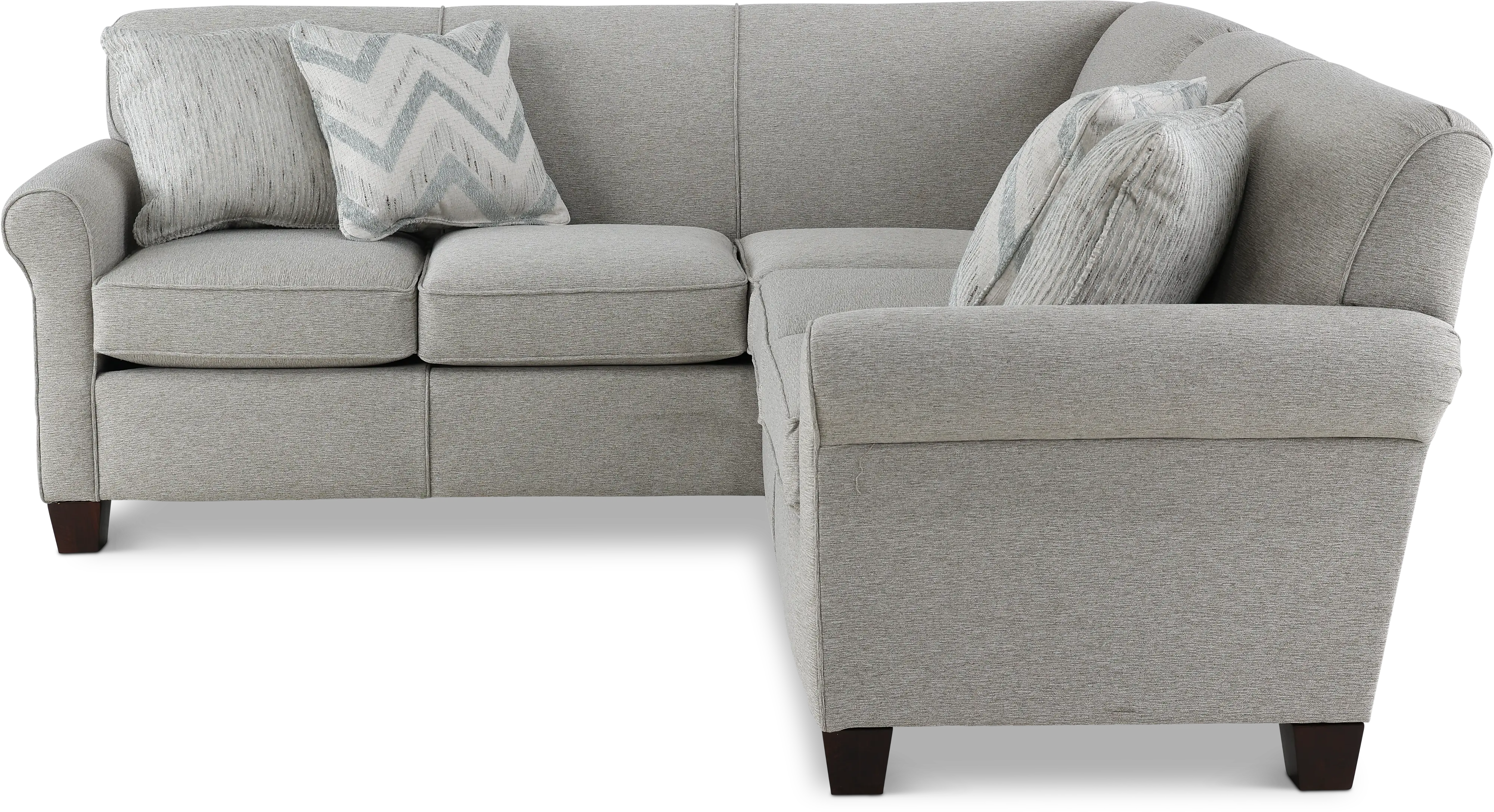 Titan Silver Gray 2 Piece Sectional