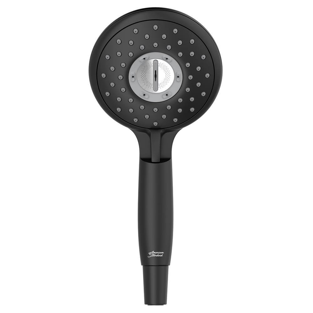 American Standard Spectra 4-Spray Patterns with 1.8 GPM 5 in. Wall Mount Handheld Shower Head in Matte Black 9038154.243