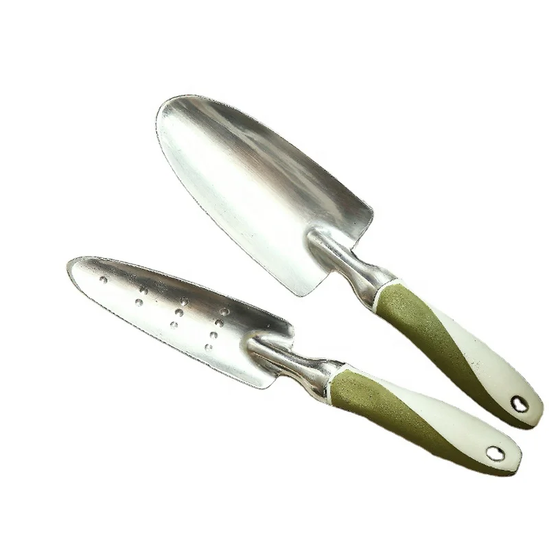 Quality aluminium head PP TPR ergonomic handle spring gardening home professional tools transplanter