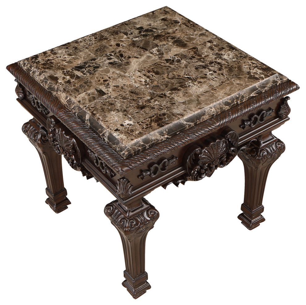 Traditional Living Room Table Set  3 Piece Set   Victorian   Coffee Table Sets   by Furniture Import  ampExport Inc.  Houzz