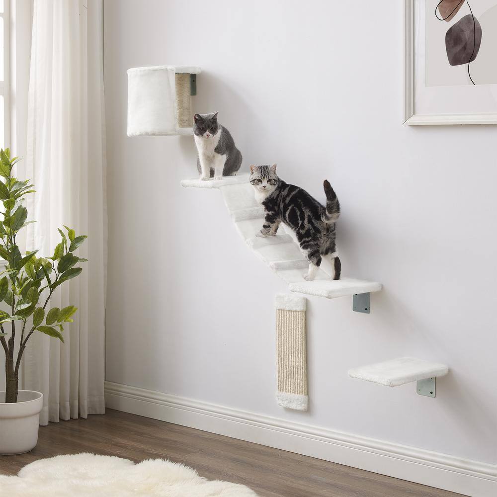 Sam's Pets Addison Wall Climber Cat Tree SP-CT1304WH