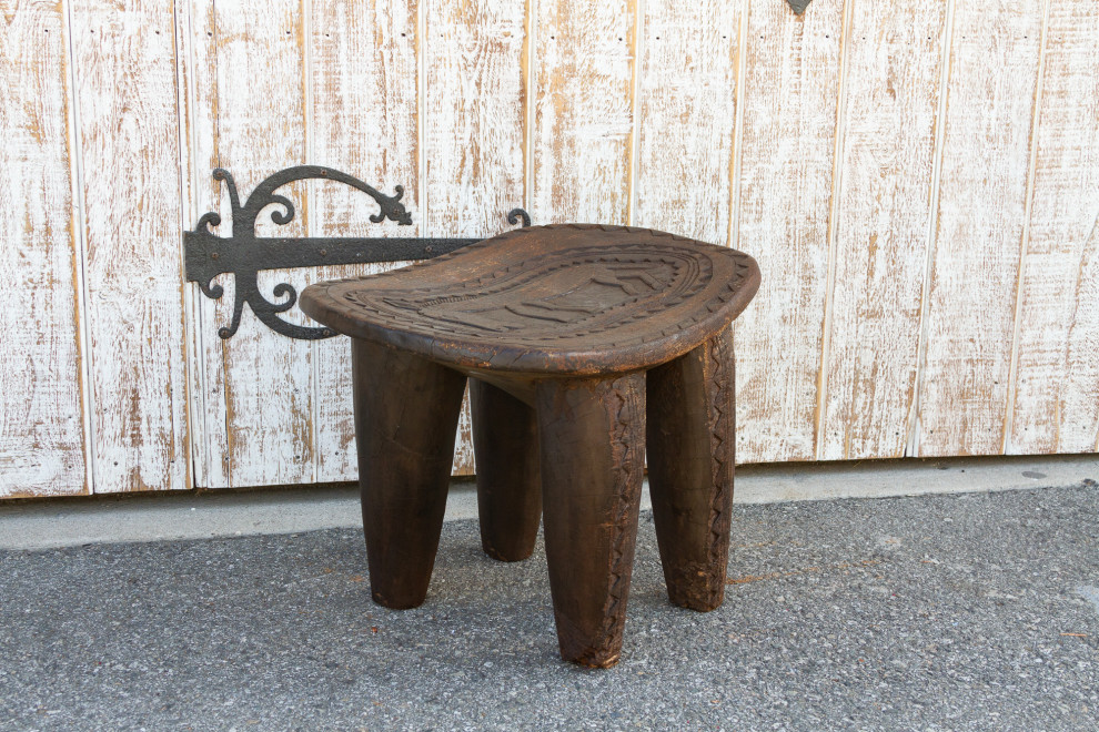 Primitive African Donkey Carved Senufo Table   Southwestern   Side Tables And End Tables   by De cor  Houzz