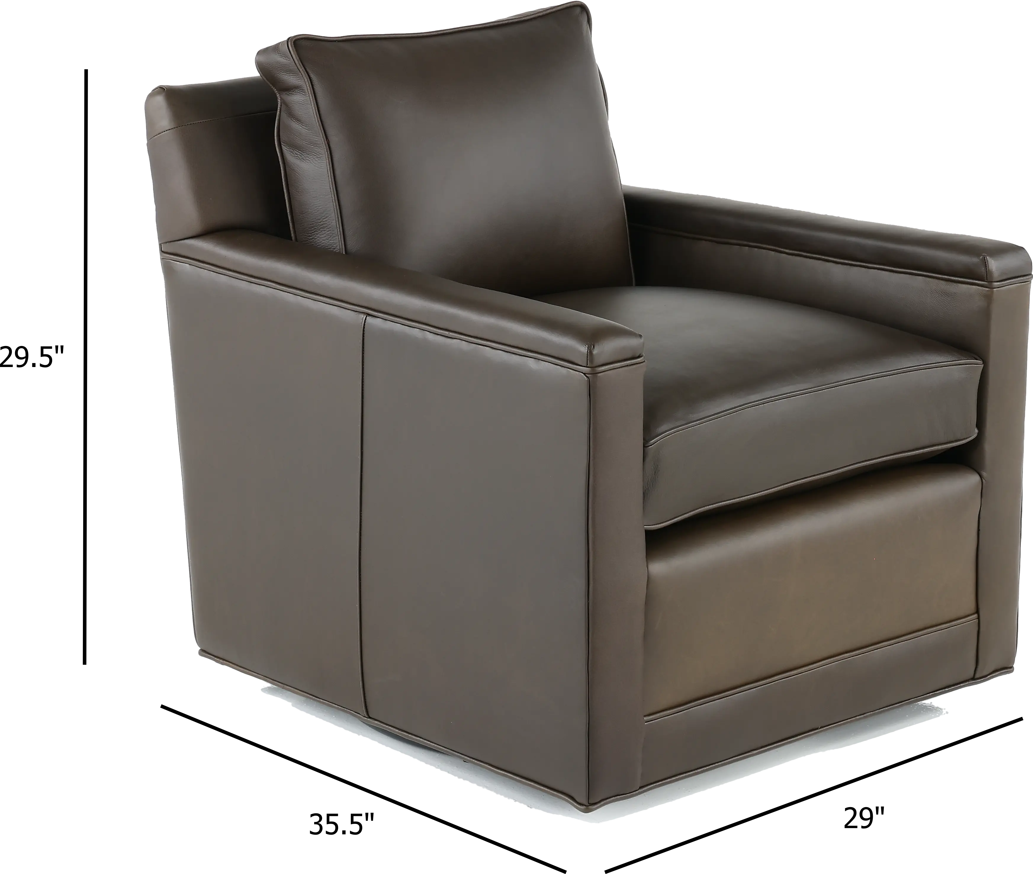 Clark Espresso Swivel Chair