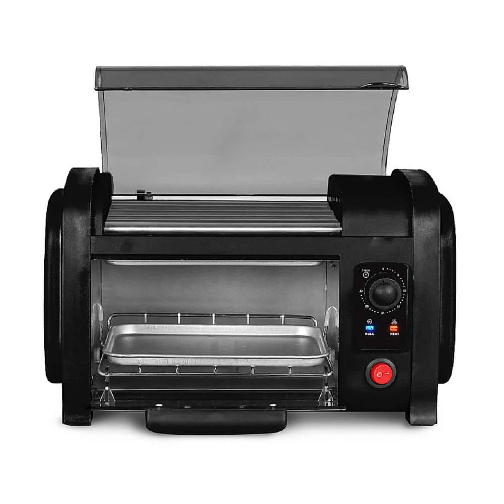 Maximatic Elite Black Cuisine Hot Dog Roller and Toaster Oven EHD051B