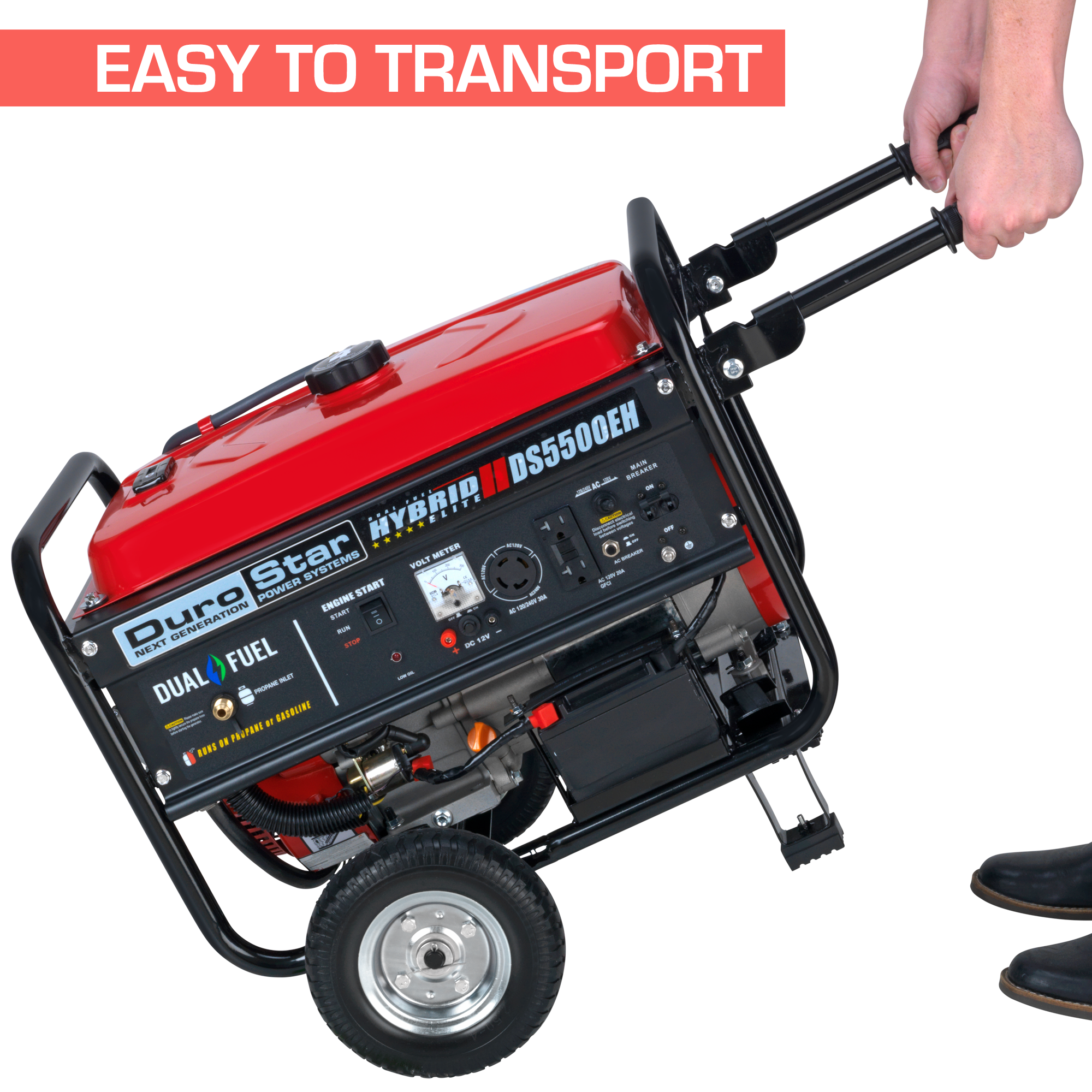 5,500 Watt Dual Fuel Portable Generator