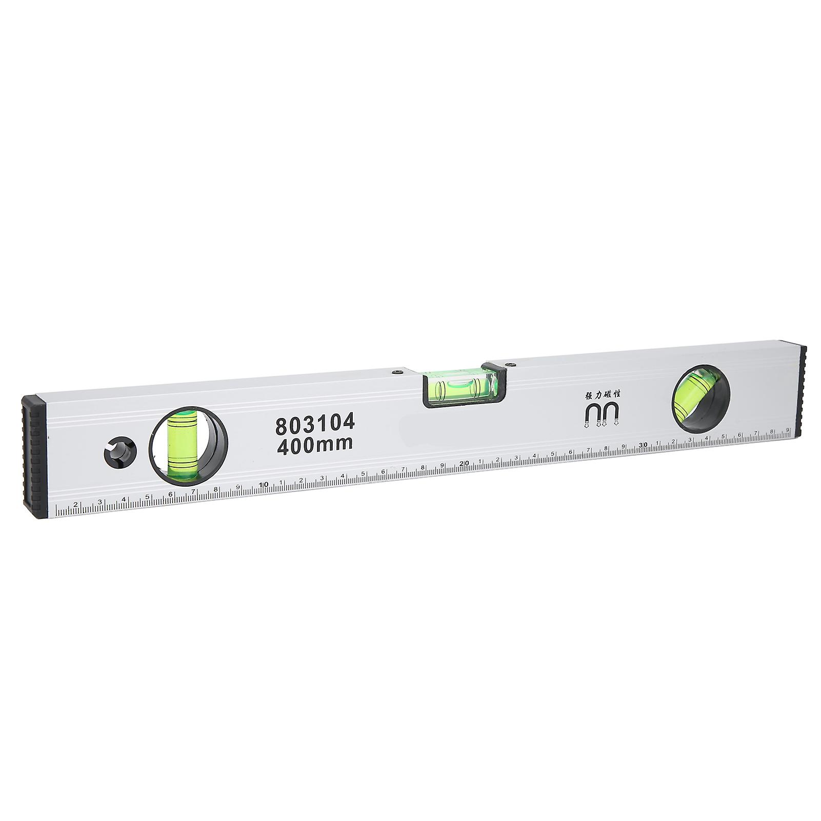 Spirit Level Aluminum Alloy Magnetic Multifunction Measuring Ruler Levelling Instrument400mm