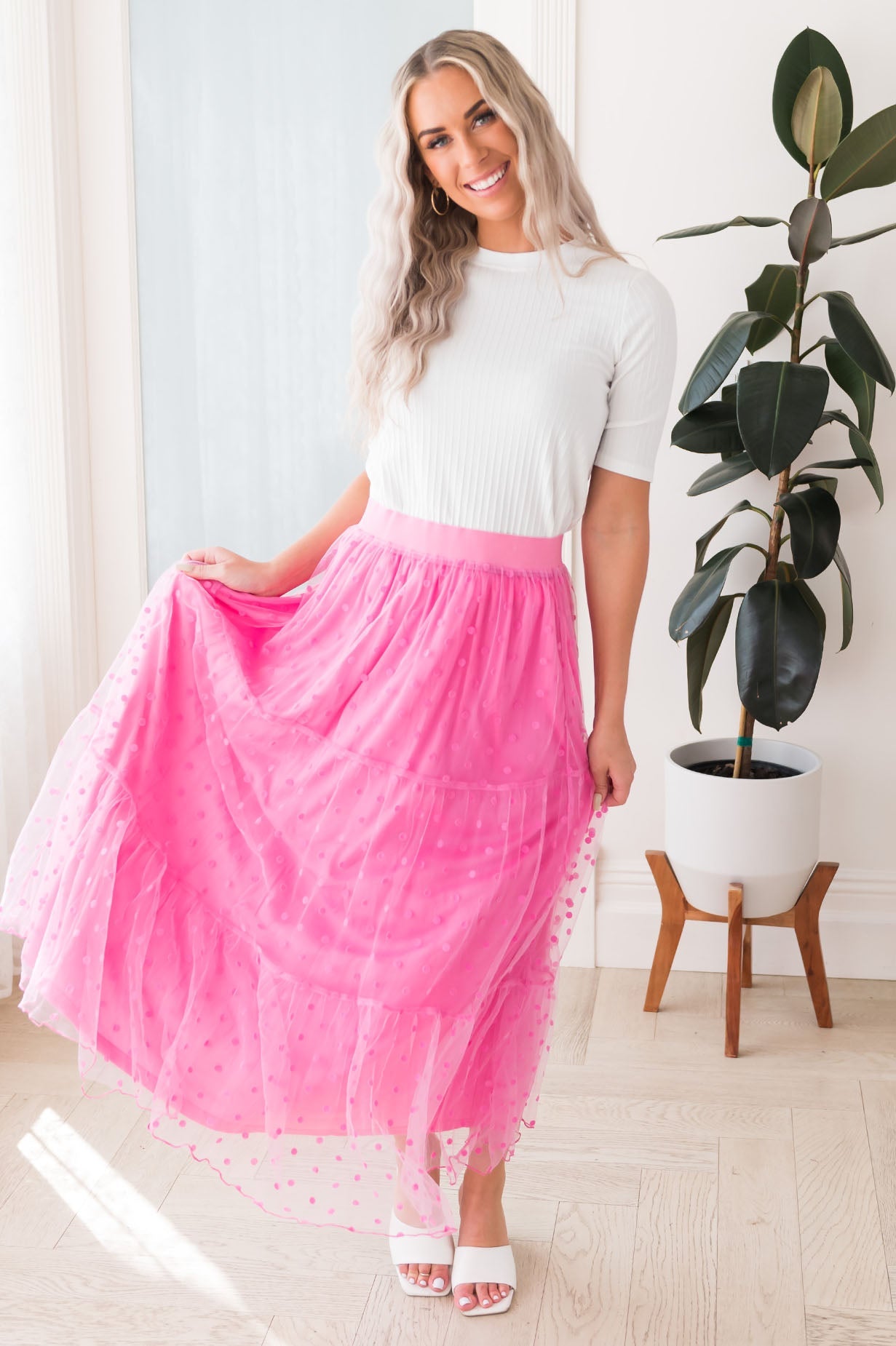 Twirling Beauty Modest Tulle Skirt