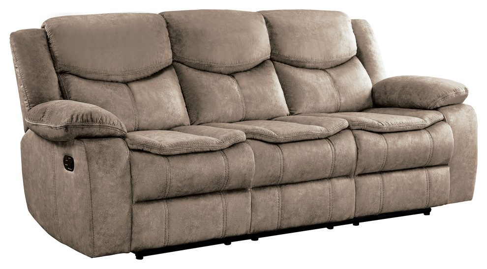 Arden Double Glider Reclining Sofa   Transitional   Sofas   by Lexicon Home  Houzz