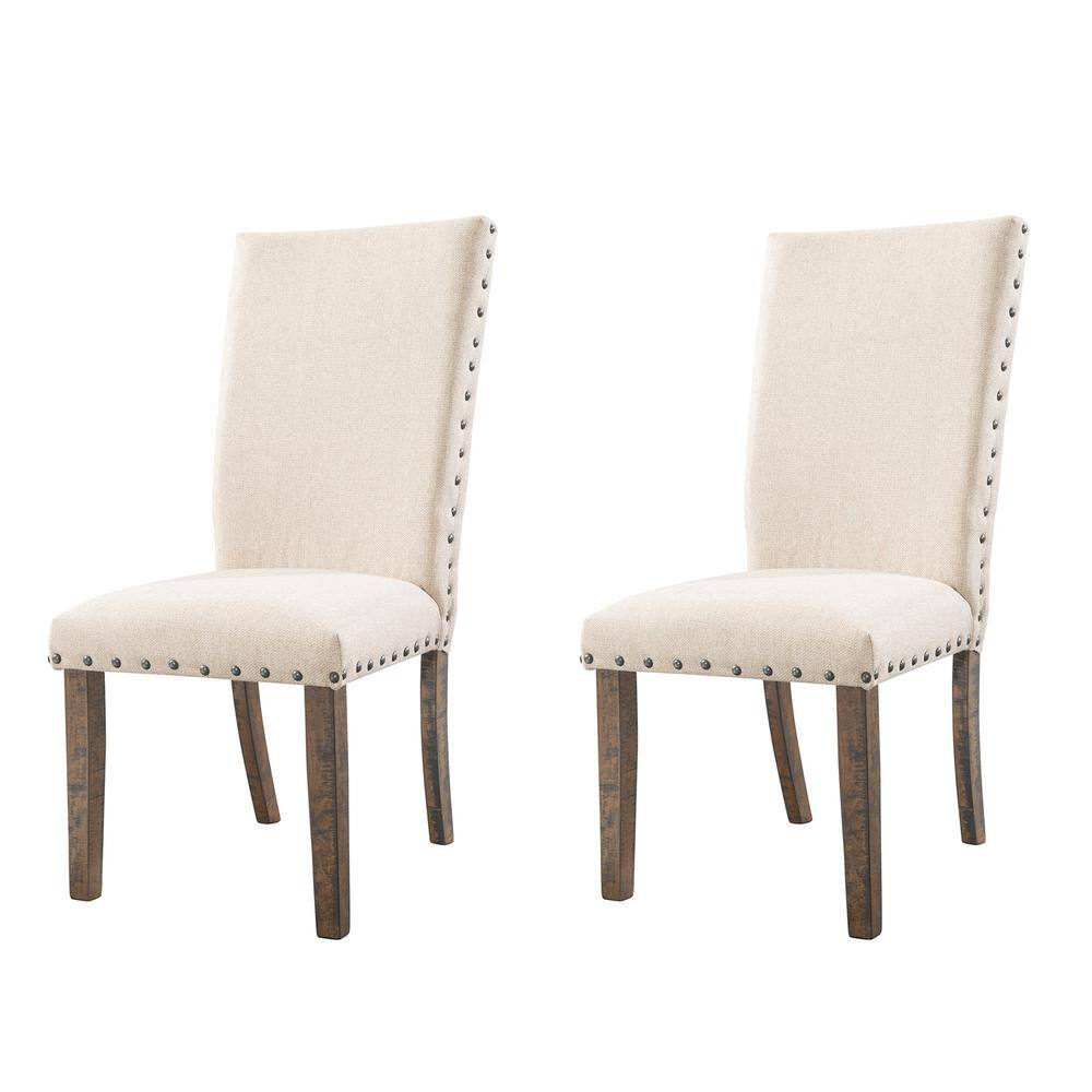 Dex Smookey Walnut Upholstered Side Chair Set DJX100SC