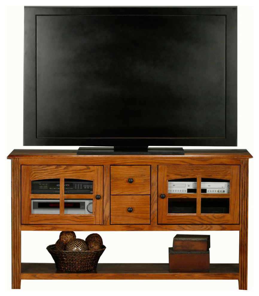 Eagle Furniture Oak Ridge 57 quotEntertainment Console/Sofa Table   Transitional   Entertainment Centers And Tv Stands   by Eagle Furniture  Houzz