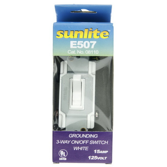 Sunlite 08110 SU E507 3 Way Grounded Toggle Switch...