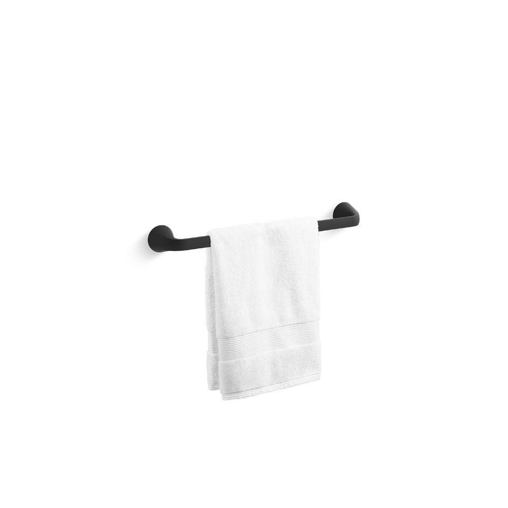 KOHLER Cursiva 18 in. Towel Bar in Matte Black K-R26687-BL