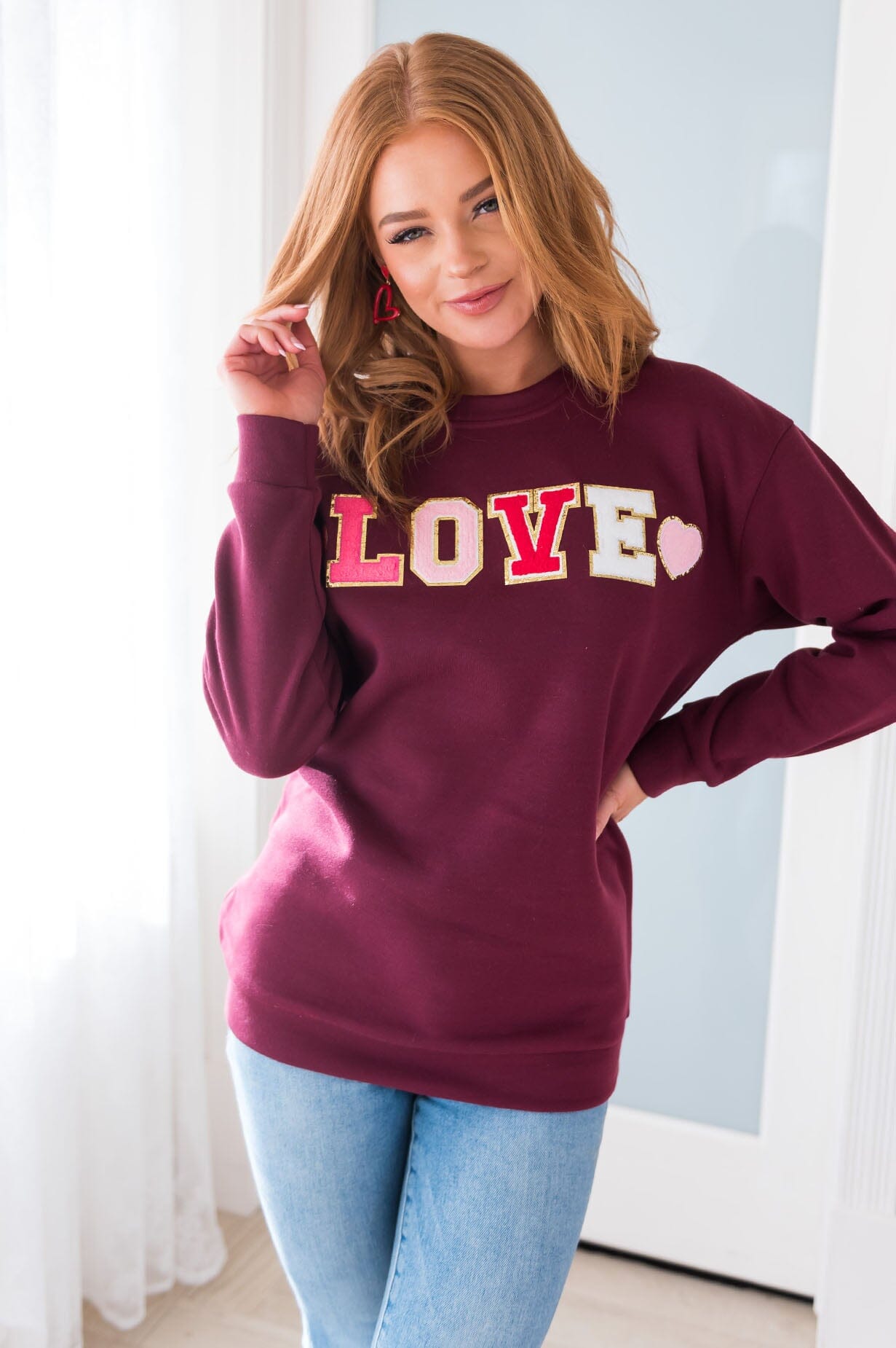 It's All About Love Modest Sweatshirt