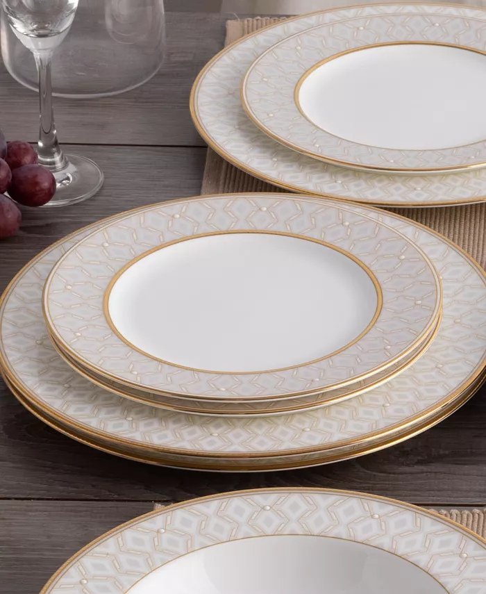 Noritake Noble Pearl Set Of 4 Salad Plates 8-1 2