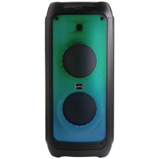 BEFREE SOUND 2 in. x 8 in. Wireless Bluetooth Party Speaker with LED Illuminating Lights 985114090M