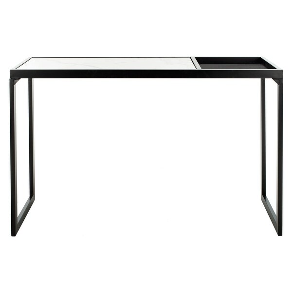 SAFAVIEH Zuri White/ Black Console Table - 48