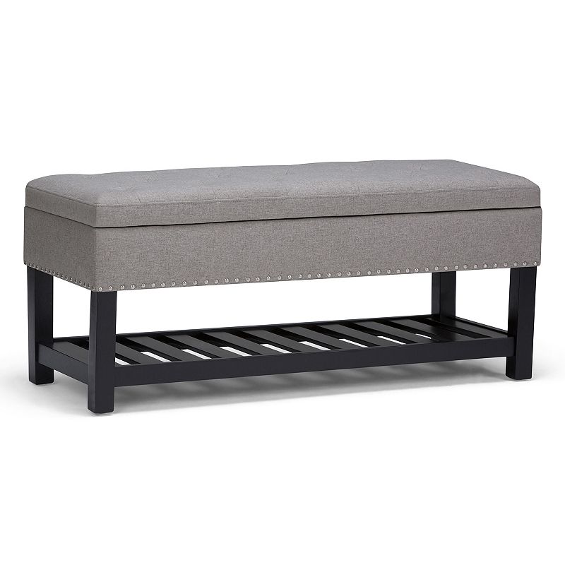 Simpli Home Lomond Storage Ottoman Bench